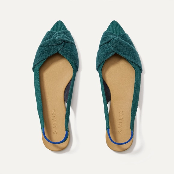 Rothy's Shoes - Rothy's The Twist Point Slingback - Everglade Size 7 (Brand New)
